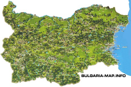 Mapa pamiatok v Bulharsku